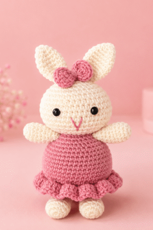 Blossom Bunny Crochet Doll